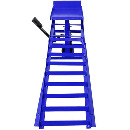 2 Pack Hydraulic Car Ramps with Foot Pedal Pump 5 Ton | Adjustable Height 9.8-15 Inches|Heavy Duty Steel|Ideal for Cars SUVs Light Trucks