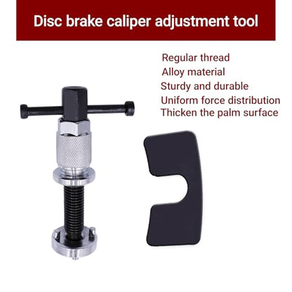 Car Brake Piston Wind Back Tool, Automotive Brake Caliper Piston Rewind Kits, Right Handle Set Vehicle Compression Tool for Disk Pad, Universal for RV, SUV, Truck
