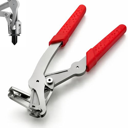 Car Clip Pliers, 1 Pcs Panel Clip Removal Tool, Professional Plastic Auto Fastener Removal Pliers, Interior & Exterior Trim, Damage-Free Disassembly Tool for Mechanics (Red)
