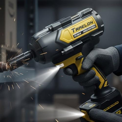 1/2" Cordless Impact Wrench, 1200N·m Brushless, Bare Tool | 900Ft-lbs, 4-Speed Dual LED, Works with Dewalt 20V Battery, All-Metal Gearbox - style: 1/2 for Dewalt Battery