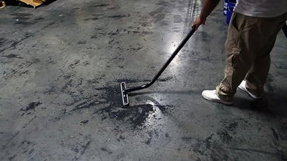 Cen-Tec Systems Commercial Vacuum Attachment Kit with Telescopic S-Wand and 14" Natural Fill Floor Brush