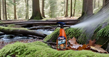 Gliptone Sap Off, Fast-Acting Sap, Pine Tar & Bug Remover Spray, 22 Fl Oz, Non-Abrasive Formula Safe for Paint, Glass & Plastic, Removes Dried-On Sap, Tar, and Bug Residue Quickly