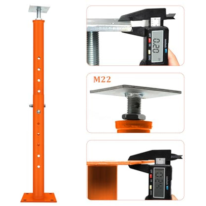 4 Pcs House Floor Jacks Post for Leveling,Adjustable Support Jack 19-36" Height Range,Floor Jack Stand 2 ton - 4400 lbs Height Capacity (Each),Screw Jack,Lift Supports,Level Supports Orange Orange