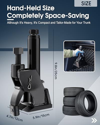 Subtoy Effort-Saving Manual Tire Bead Breaker, 38"-42" Tires Changer Tool with Rubber Pad, Protect Aluminum Alloy Hubs, Easy-Operated Tire Repair Tool fit Car Truck Tractor Mower ATV RV