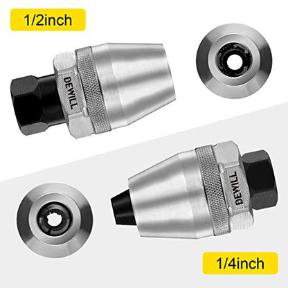Stud Extractor, 1/4 to 1/2 Inch Broken Bolt Removal Tool | 3Jaw, 3/8 Drive, CR-MO Steel, Compact for Tight Engine Spaces, Quickly Remove Broken, Rusted & Corroded Bolts and Studs