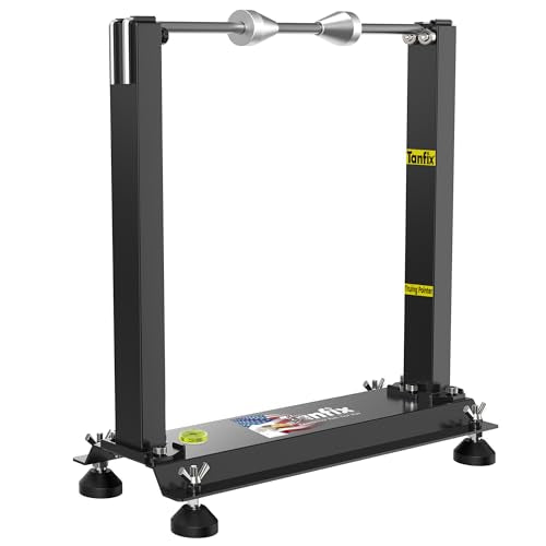 Motorcycle Wheel Balance Stand, Heavy-Duty Single-Axle Wheel Balancing Tool for Static & Dynamic Tire Alignment, Balancer for Sport and Dirt Bike Wheels (Single-Axle Standard) - style: Single-Axle Standard