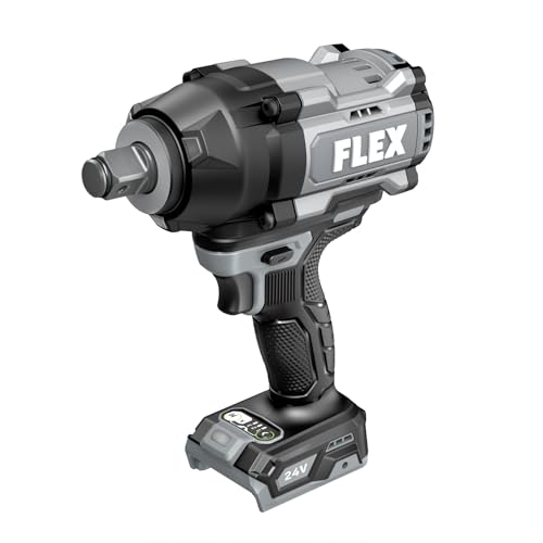FLEX 24V Brushless Cordless 3/4-Inch 1,700 Ft-Lbs High Torque Impact Wrench Tool Only, Battery and Charger Not Included - FX1472B-Z - size: 1,700 Ft-Lbs, style: 3/8-Inch Tool Only