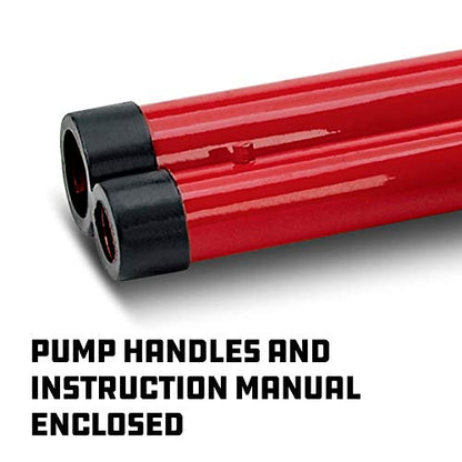 Powerbuilt 20 Ton Shorty Bottle Jack, Heavy Duty 40000 Pound Vehicle Hydraulic Lift with Stable Base, Pin Release, Stubby - 647504 - size: 20 Ton, Shorty