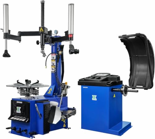 XK Tire Changer and Wheel Balancer Combo Machine, 110V,2.0HP,988-690S | Air Bead Blaster,12-24 in Rims,Multi Balancing Modes for Automotive Repair Shops,Home Garages,36 Month Part Replacements - color: Model: 988+690S