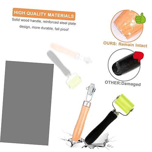 Gatuida 3pcs Car Tire Compaction Roller Set Auto Tire Repair Tool for Patch Adhesion Lightweight Portable Rollers for Optimal Sealing Performance