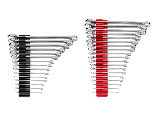 TEKTON Combination Wrench Set, 34-Piece | WCB95302 - size: 34-Piece (1/4-1 in., 6-24 mm), style: Modular Wrench Organizer