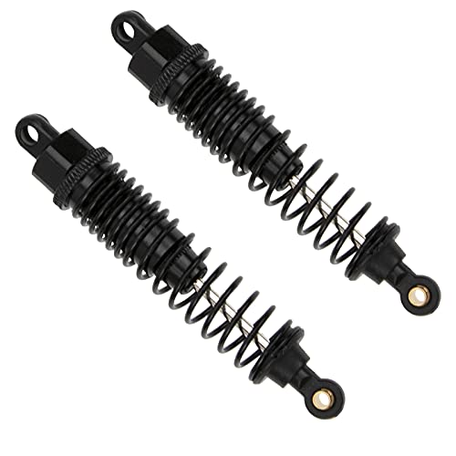2Pcs Aluminum Shock Absorber Damper 166004 Compatible with Redcat Shockwave Sandstorm Tornado Epx/PRO S30 HSP 94106 94107 RC Off Road Buggy Truck (Black)