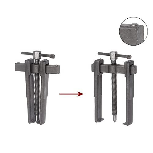 HARFINGTON 2-Jaw Gear Puller 4" High Carbon Steel Separate Lifting Device for Bearings - size: 4 Inch