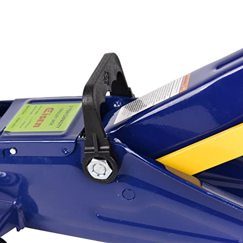 2 Ton Heavy Duty Floor Jack, Lifting Range 5-1/8" to 13",Hydraulic Low Profile Trolley Service Car Jack,4400 lb Capacity,Blue(AA51) - color: Blue, style: 2 ton