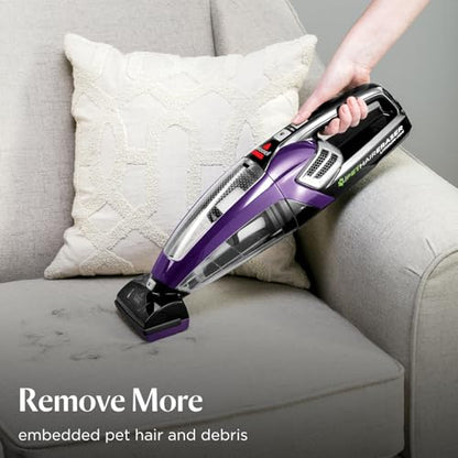 Bissell Pet Hair Eraser Cordless Hand Vacuum, Home, Auto & Pet, 2390A | Lithium Ion battery for consistent power; ideal for home, auto & upholstery pet hair pickup