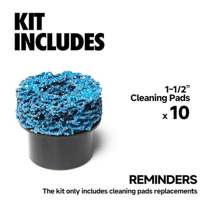 10 Pack 1-1/2” Brake Hub Cleaning Discs Replacement Pads for Around Wheel Studs Rust Removal - size: 10 Pack 1-1/2" Replacement Pads