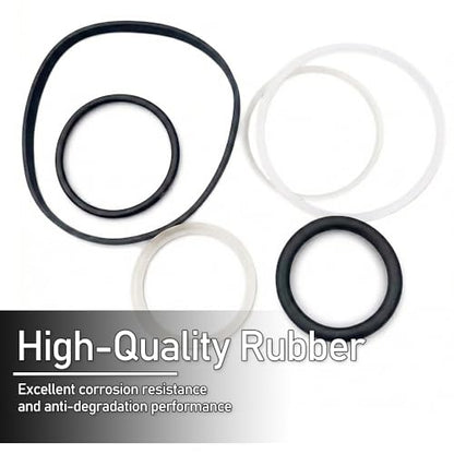 Bottle Jack Repair Kit for 3 Ton 17 Pcs Complete Seal Set with Ram Piston Pump Seals, O-Rings, Gaskets for Hydraulic Vertical Jack