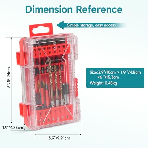 35Pcs Impact Drill and Driver Bit Set with a Storage Case | 28 Magnetic Screwdriver Bits, 3 Hex HSS Drill Bits, 3 Burrs, Magnetic Quick Change Chuck, for Power Screwdrivers - style: 28 Screwdriver Bits, 3 Drill Bits, 3 Burrs,1 Change Chuck