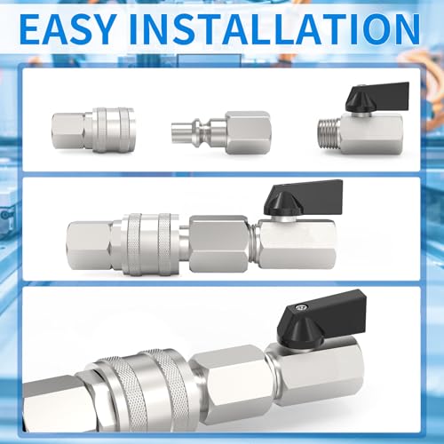 ChillWaves A-Style(ARO) Air Plug, 1/4" NPT Female Pneumatic Plugs, Air Compressor Accessories Fittings(15-PACK) - size: 1/4" FNPT, style: PACK OF 15