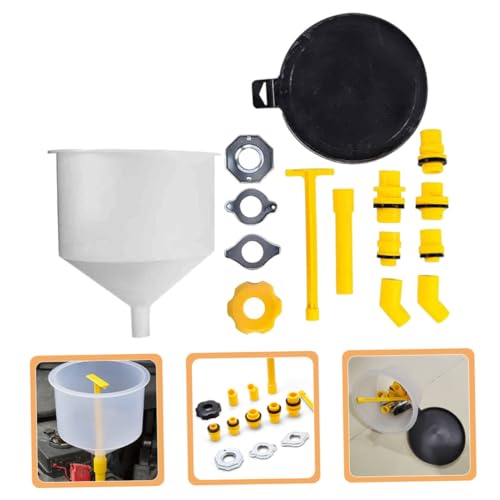 Ciieeo Car Funnel and Radiator Filling Kit Coolant Funnel Tool Spill Filling Kit Automotive Fluids Coolant
