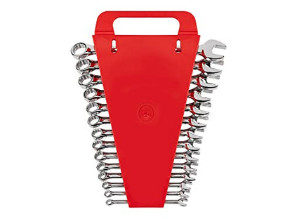 TEKTON Combination Wrench Set with Holder, 14-Piece (6-19 mm) | WCB92201 - size: 14-pc. (6-19 mm), style: Holder
