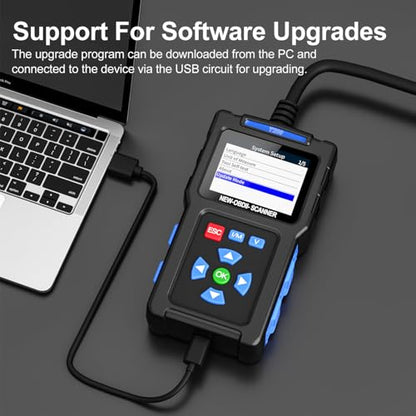OBD2 Scanner Diagnostic Tool,2.4-inch TFT Color Screen, Car Code Reader OBDII/EOBD Scan Tool, Check Engine Light/Read Clear Fault Codes/Smog Check/DTC Lookup Live Data Stream