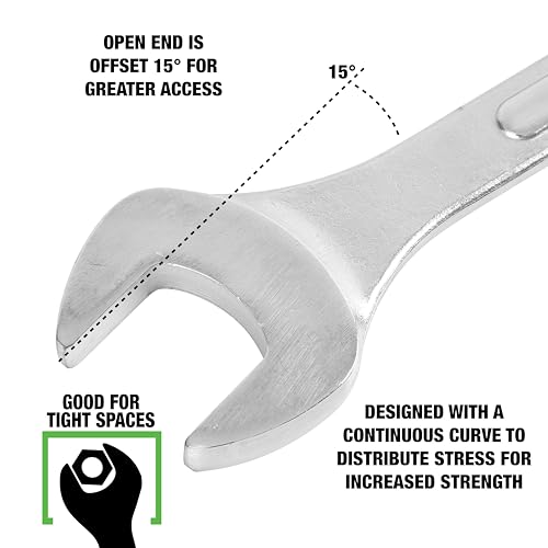 OEMTOOLS 22129 32mm Jumbo Combination Wrench, Combination Wrench Set Jumbo, For Metric Combination Wrenches Set, OEM TOOLS Individual Metric Wrenches - size: 32mm