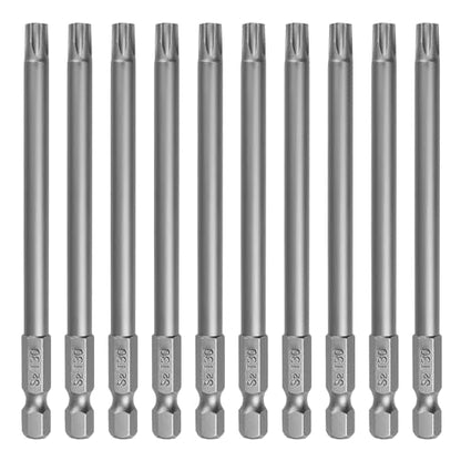 VESTTIO T30 Security Torx Bit Set, Tamper Proof Star Bits Set, Drill Bit Set, 10PCS, 1/4 Inch Hex Shank, 4 inch Length, S2 Alloy Steel, for Power Screwdriver Impact Driver, with Storage Case - size: T30/4 inch