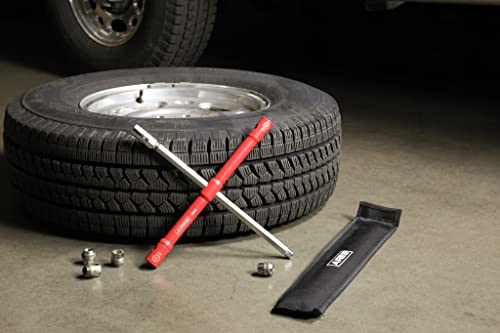 ARES 57000 – 26-Inch Universal Multi-Position Lug Wrench Set - 17mm, 19mm, and 21mm Socket Ends – Unique ½-Inch Drive Socket Adapter End – Compact Design with Storage Pouch - size: Universal Multi-Position Lug Wrench
