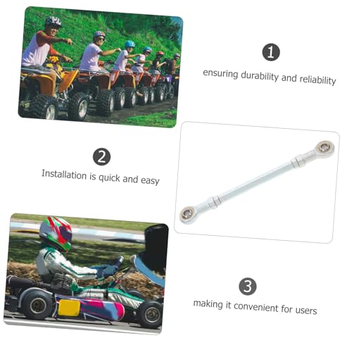 Replacement Tie Rod End Kit for Atv Compatible Steering Tie Rod Assembly Chrome-vanadium Construction - size: 23.5X2.40X1.4CM