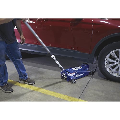 Strongway Professional Service Floor Jack, 3-Ton Capacity | Controlled lifting and positioning, Professional garage use, Stable service support, Durable steel construction - style: Normal
