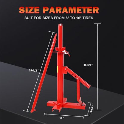 Manual Tire Changer - Portable Hand Bead Breaker Tire Machine for 8" to 16" Tires | Heavy Duty Manual Tire Mounting Tool Auto Tire Changing Tool for Car Truck Home Garage Small Auto Shop