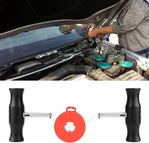 Professional Windshield Removal Tool Kit – Auto Glass Cutting & Wire Puller Set for Easy Car Windshield Replacement & Repair – Compatible with Most Vehicles A - color: A