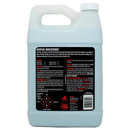 Meguiar's D17001 Hyper Dressing - 1 Gallon – Give Your Car’s Trim Pieces the Best Shine & Gloss (Pack of 4) - size: 128 Fl Oz (Pack of 4)