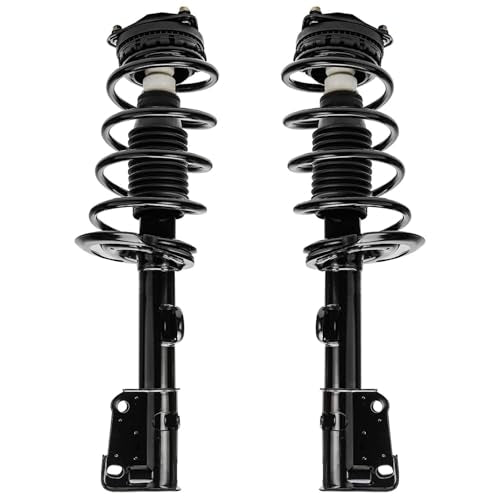 Detroit Axle - 2 Front Struts for 2008 2009 2010 Dodge Grand Caravan Chrysler Town & Country, Complete Struts w/Coil Springs Replacement Quick Install Ready Strut Shock - size: 171128 x2/PAIR