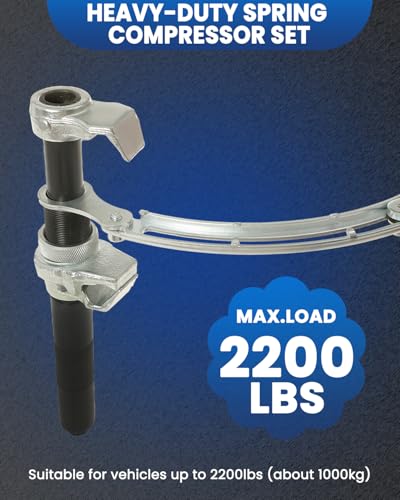 SIXIWANZI 3PCS Macpherson Strut Spring Compressor Tool, Coil Spring Compressor Tool with Safety Bracket for Car Truck ATV UTV