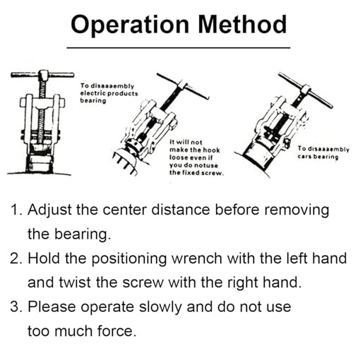 ChgImposs 10 Inch Two Claw Separate Lifting Device Pull Bearing Puller for Bearing Maintenance/Auto Car Repair, Strengthen Bearing Auto Mechanic Bearing Puller Tool - size: 10 Inch