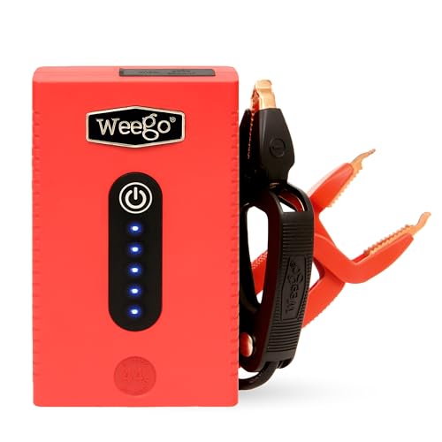 Weego 44s: 2100A Self-Use 12V Lithium Car Battery Jump Starter – USA-Engineered Safe Replacement for Jumper Cables - Car Jumper Starter Portable for 7L Gas and 3.5L Diesel Engines (N44s) - size: Weego 44s