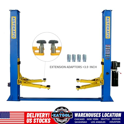 KATOOL 11000lbs 4.0HP 2 Post Lift Car Lift for Home/Shop/Garage Two Post Lift 2 Post Car Lift Auto Lift Automotive Lift (11000lbs Lift)