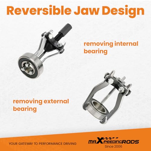maXpeedingrods 3 Jaw Gear Bearing Slide Hammer Puller Set, 5PCS Universal Internal & External Gear Pulley Puller Set for Pulling Out Gear Bearings - style: 3 Jaws