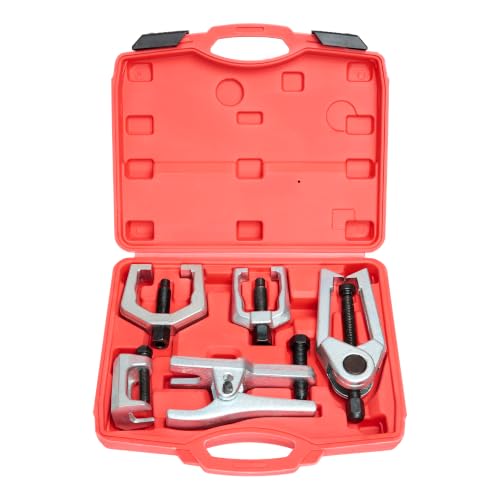5-in-1 Ball Joint Separator, Pitman Arm Puller, Tie Rod End Tool Set for Front End Service, Splitter Removal Kit