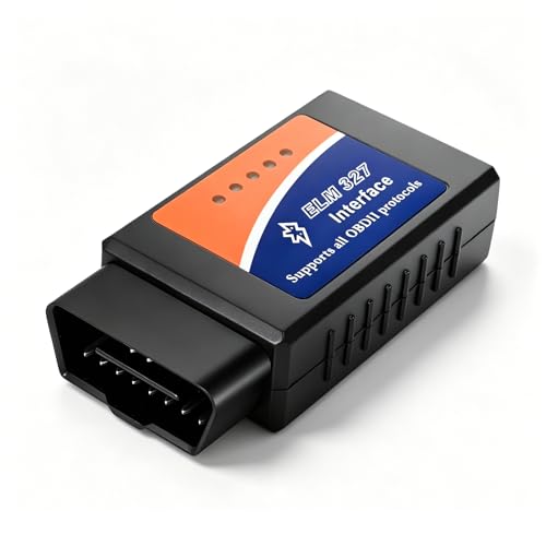 ELM327 OBD2 Bluetooth Adapter, OBDII Bluetooth Scanner Car Code Reader Reset Adapter, ELM327 Fault Diagnostic Scan Tool Compatible with OBD2 Vehicles, Car Accessories