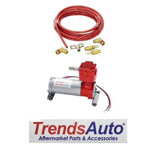 TrendsAuto Firestone Airide Ride-Rite Heavy Duty Air Compressor with Air Line Kit | Usage for 8-Lug Trucks, Trailers Larger than 20' & Slide-In Campers | Includes TrendsAuto Decal | 9499 2012 - size: Heavy Duty