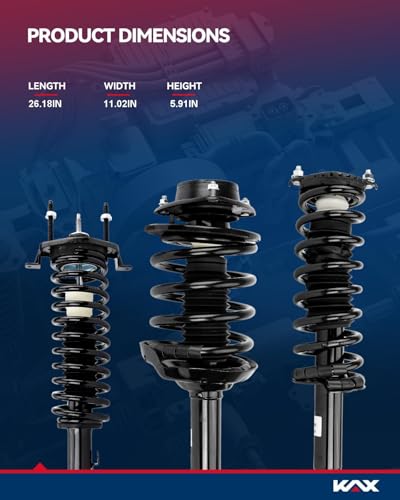 KAX Front Struts Fit For Toyota Tacoma 1995 1996 1997 1998 1999 2000 2001 2002 2003 2004,Tacoma Struts and Shocks, Quick Complete Struts with Coil Spring Assembly 171352L 171352R Set of 2 SAA017 - style: 171352L 171352R