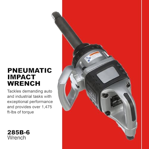 Ingersoll Rand 285B-6 1-Inch Cordless Pneumatic Impact Wrench with 6-Inch Extended Anvil and 2 Handles - style: 1 Inch Drive - 6 Inch Anvil