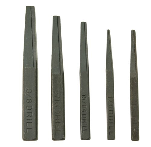 CTA Tools 9030 Fluted Screw Extractor Set, 5-Piece Hand Tool Kit for Broken Studs, Set Screws, Pipes and Fittings