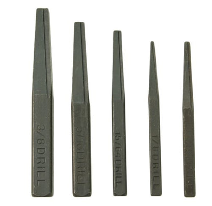 CTA Tools 9030 Fluted Screw Extractor Set, 5-Piece Hand Tool Kit for Broken Studs, Set Screws, Pipes and Fittings