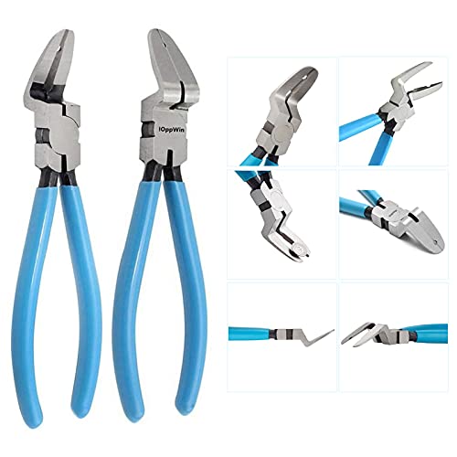 Panel Clip Pliers, Auto Trim Removal Fastener Plier Car Door Panel Clip Tools Plastic Rivets Pry Puller Adjustable Multipurpose Diagonal Cutting Pliers 1 Pcs - color: 2nd Blue