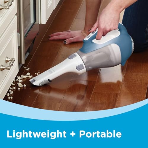 Black+Decker, Dustbuster AdvancedClean Handheld Vacuum Cordless, Compact Home and Car Vacuum with Crevice Tool, Rotating Nozzle and Charging Station - style: AdvancedClean