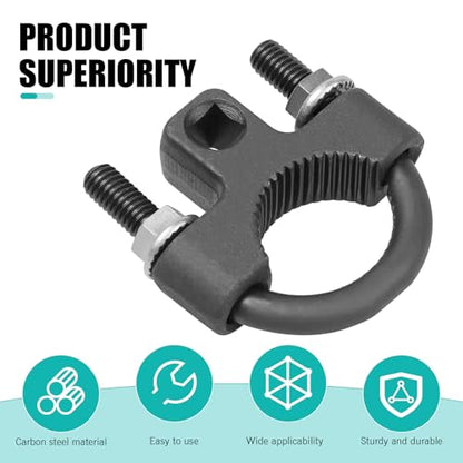 leechioInner Tie Rod Removal Tool, Structure Detachable Steering Wheel Rudder Bar Inner Tie Rod U-Wrench, Multifunctional Inner Pull Rod Tool, Universal for Most Cars Trucks (Black)